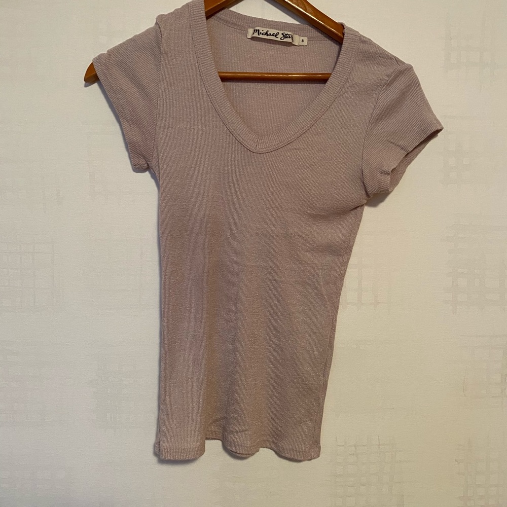 michael stars V neck tee shirt